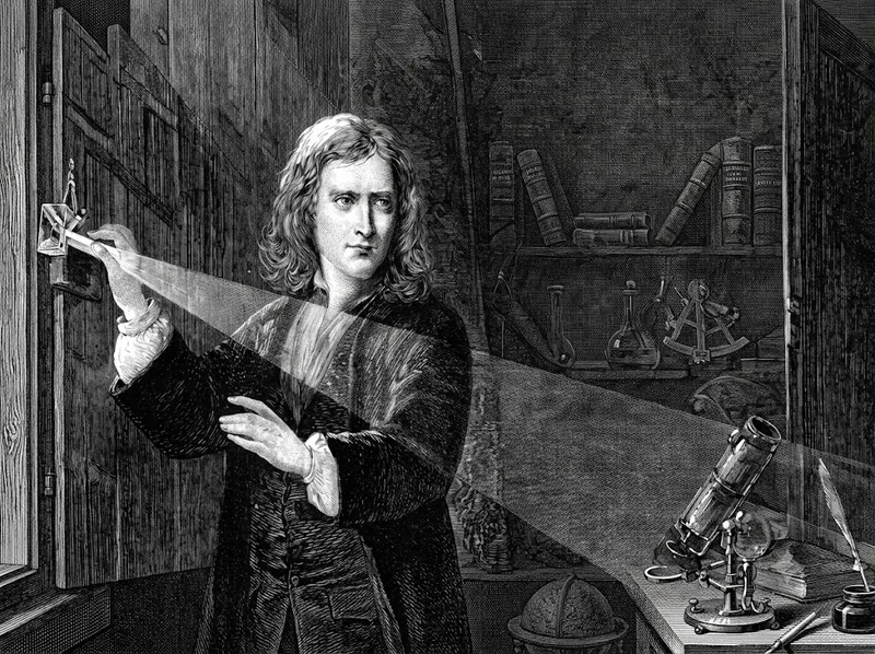 Isaac Newton đặt nền móng vật lý cổ điển với các định luật chuyển động.