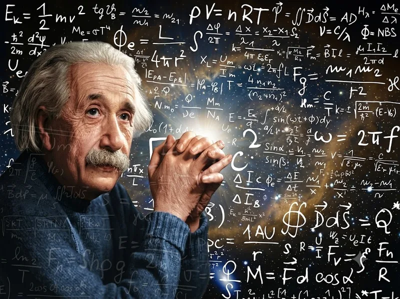 Albert Einstein nổi tiếng với thuyết tương đối và giải Nobel Vật lý 1921.